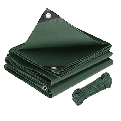 Imagen de Laneetal Lona Impermeable Exterior 3x5m,280g/m² PE de Protección Toldo Reforzado con Ojales Duradera Resistente a Los Rayos UV Desgarros Cuerda 20m para Muebles,Piscina,Jardín,Verde