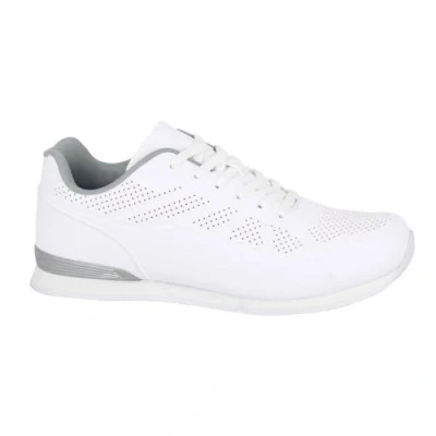 Imagen de Dek Zapatillas de bolos para hombre, ligeras, con cordones, color blanco y gris, Blanco/Gris, 8