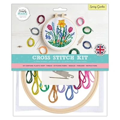 Imagen de Simply Make Kit de punto cruz Jardín primavera