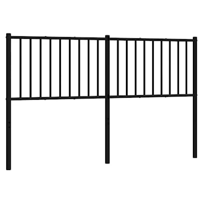 Imagen de vidaXL Cabecero de Metal Negro 160 cm