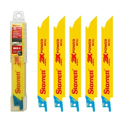 Imagen de Starrett Juego sierra sable bimetal 18 diente blister 5u