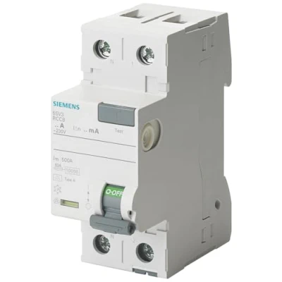 Imagen de Siemens sentron Interruptor diferencial 5sv 70mm clase a 2 polos 25a 30ma