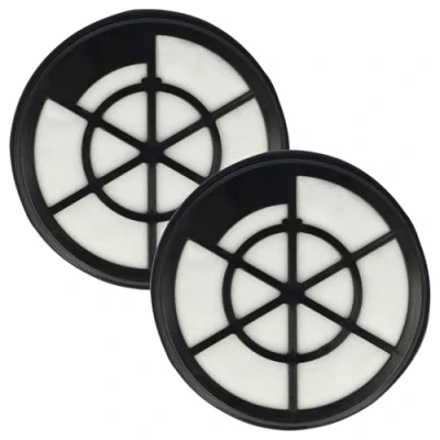 Imagen de vhbw Set de filtros 2x Filtro compatible con Bosch BGS05A221/03, BGS05A222/02, BGS05A222/03 aspiradora aire salida, negro/blanco