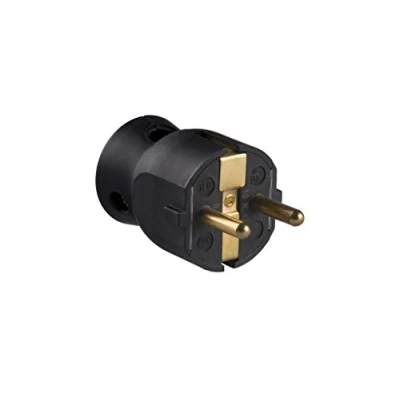 Imagen de Legrand 050178 Enchufe con Cabezal Móvil Orientable, 3680 W, 230 V, Negro