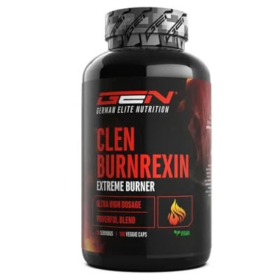 Imagen de Clenburnrexin Dosis Ultra Alta 180 Capsulas Citrus Aurantium + Extracto de Te Verde Garcinia Cambogia Cafeína Acetil L Carnitina Café Vegano