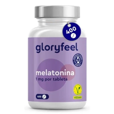 Imagen de Melatonina 400 Tabletas (+1 año) Complemento de en altas dosis Para dormir bien noches 100% pura y natural Vegano, probado laboratorio sin aditivos