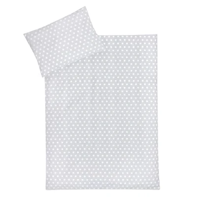 Imagen de Julius Zöllner Ropa de Cama Infantil 100% algodón, estándar 100 Oeko Tex, Fabricada en Alemania, tamaño x 135 + 40 60 cm, Estrellas Grises