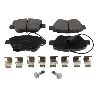 Imagen de MAPCO 6616 Juego de pastillas freno Eje delantero con contacto avisador desgaste Chapa antichirridos FIAT: Grande Punto Hatchback, 500 Hatchback