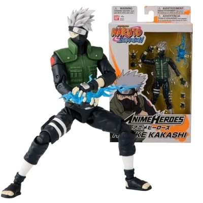 Imagen de BANDAI Naruto Shippuden Anime Heroes Figura de Acción Kakashi Hatake 17cm 36903 Multicolor Figuras articuladas ¡Hazte con Tus héroes Favoritos del Mundo Naruto!.