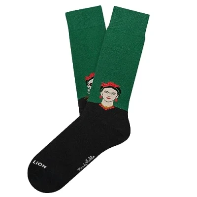 Imagen de Jimmy Lion Calcetines para Hombre y Mujer Frida Catrina Green Talla 36 40 Edición Limitada