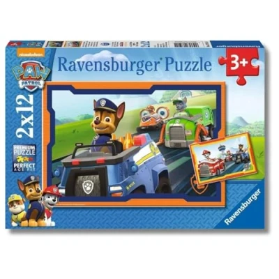 Imagen de Ravensburger Puzzle: Patrulla Canina, Puzzle 3 Años o Más, Puzles Niños Años, Puzzles Infantiles Rompecabezas Niños, 2x12 Piezas, Paw Patrol B, 26x18cm