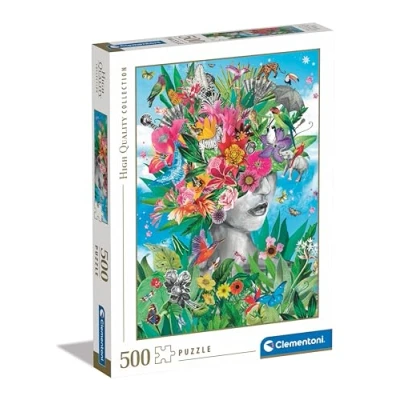 Imagen de Clementoni Collection Head In The Jungle Puzzle De 500 Piezas, Rompecabezas Adultos, Entretenimento, 35526, Multicolor