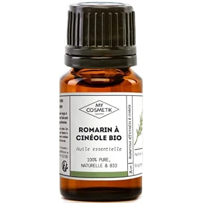 Imagen de Aceite esencial de romero cineol orgánico (Rosmarinus officinalis) 100% puro y natural MY COSMETIK 5 ml