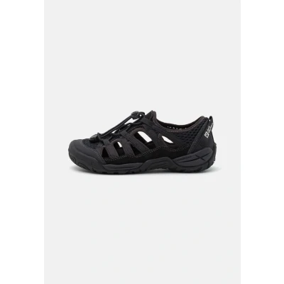 Imagen de Jack Wolfskin Levente Unisex Sandalias de senderismo para niños, Talla: 37, Black Zapatos