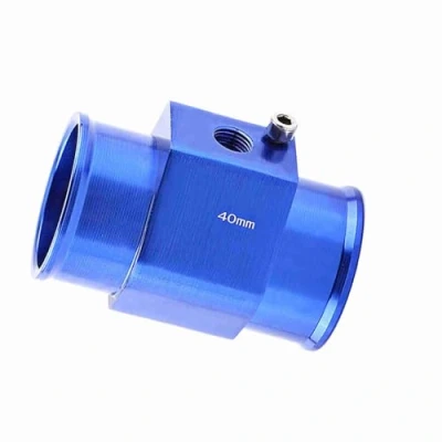 Imagen de adaptador universal de manguito para sensor temperatura agua radiador, azul 26 mm, aluminio 40 mm coche