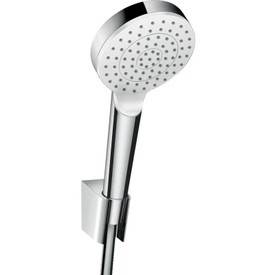 Imagen de Hansgrohe 26690400 Crometta Set de Soporte Ducha con Flexo 125 cm, Blanco/Cromo, 1,25 m