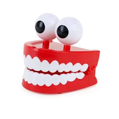 Imagen de Toyland® Wind Up Chattering Teeth Juguetes novedosos Rellenos de Bolsas Fiesta