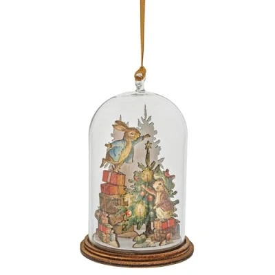 Imagen de Beatrix Potter Peter &amp; Benjamin Bunny Around The Tree Adorno Colgante