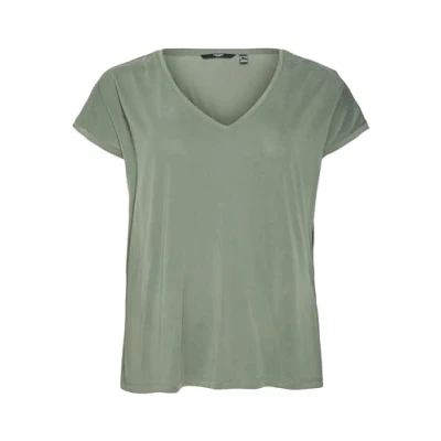 Imagen de VERO MODA Curve Vmfilli SS V Neck tee Ga Top, Laurel Wreath, XL para Mujer