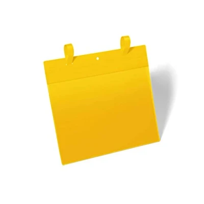 Imagen de Durable 175104 Bolsa de malla con solapas Paisaje A4, paquete 50 piezas, amarillo