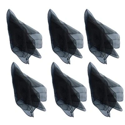 Imagen de Hoerev Marca Malabares y pañuelos de Baile Paquete 6 Aprox,60cm x 60cm,6 Negro