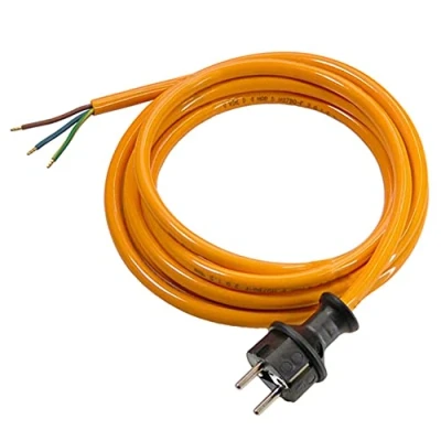 Imagen de as Schwabe TechnikProdukte Cable de conexión para obras 5 m 230 V, 16 A con cubierta exterior poliuretano H07BQ F 3G1,5 un extremo enchufe Schuko, pelado IP44