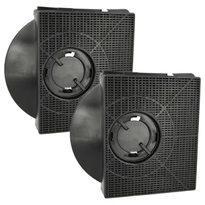Imagen de vhbw 2x filtro de carbón activado reemplaza Elica F00189/S, KIT0161405, CFC0141563, F00189/1S, CFC0094781 para campanas cocina 21,3 x 20,7 4,1 cm