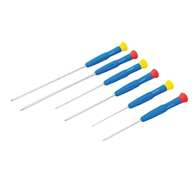 Imagen de Silverline Tools SD62 Destornilladores de precisión extra largos, 6 pzas
