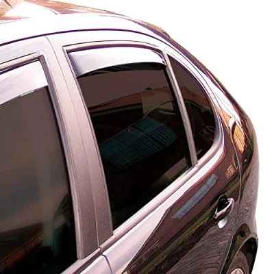 Imagen de ClimAir Car Comfort Deflectores de Aire Master Negro (Trasera) Compatible con Renault Captur II 2020
