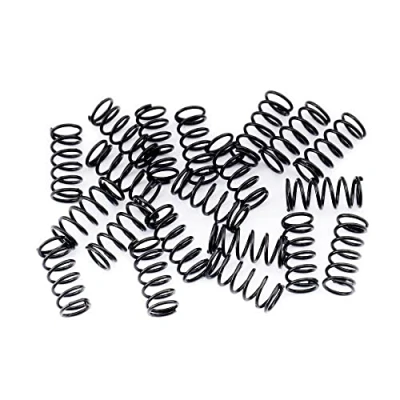 Imagen de Musiclily Pro 10x4,5mm Muelles Selleta de Acero para Puente Guitarra Eléctrica Strat Tele, Negro (Juego 20)