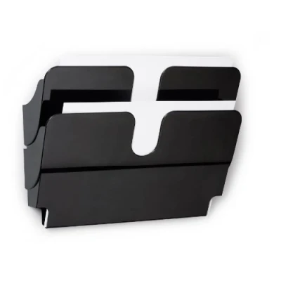 Imagen de Durable 1709014060 Juego de dispensadores folletos FlexiPlus 2 A4 formato apaisado, 1 juego, negro