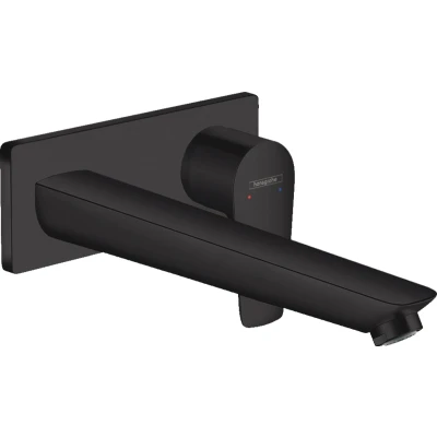 Imagen de Hansgrohe Talis E Grifo monomando de lavabo empotrado con caño 22,5 cm, negro mate, 71734670