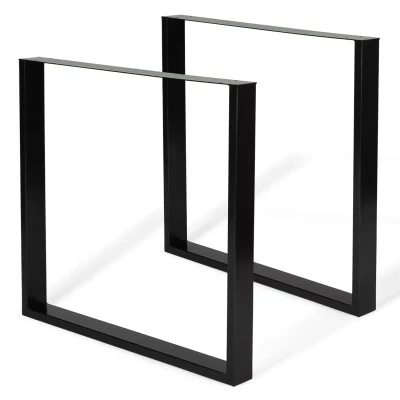 Imagen de IDMarket Juego de 2 patas mesa cuadradas, 78 x 71 cm, diseño industrial