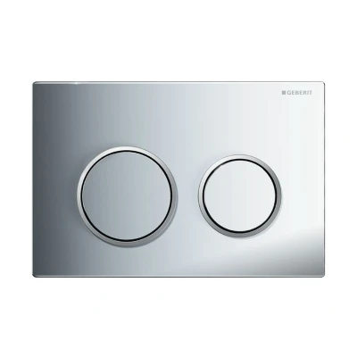Imagen de Geberit Pulsador Omega20, Para Doble Descarga: Cromado Brillante/Cromado Mate/Cromado Brillante (115.085.KH.1)
