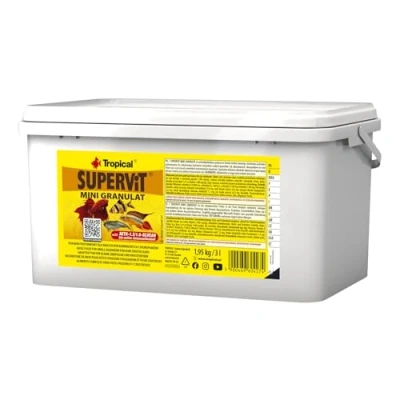 Imagen de SUPERVIT Mini GRANULAT 3L / 1,95kg alimento multicomponente en Forma de gránulos Finos Que se Hunde Lentamente
