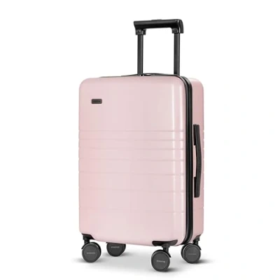 Imagen de ETERNITIVE Maleta Mediana Rígida de Policarbonato &amp; ABS Tamaño: 64 x 39 27 cm Capacidad: 64L Viaje con Cerradura TSA Ruedas 360 Rosa