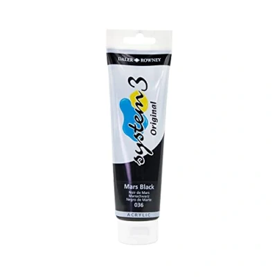 Imagen de Daler Rowney System 3 Acrylic 150ml Mars Black (036)
