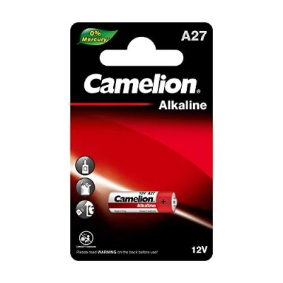 Imagen de Pila Alcalina Lr27a 12v 0% Mercurio (1 Pc) Camelion