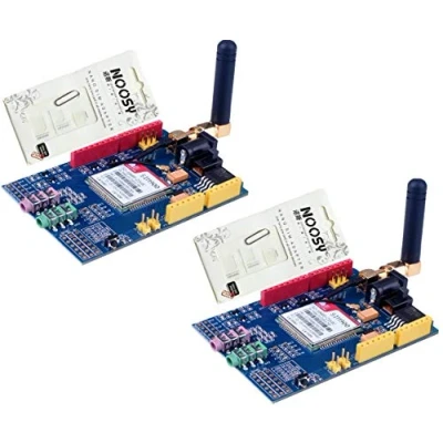 Imagen de TECNOIOT 2pcs SIM900 GPRS/gsm Shield Development Board Quad Band Module with Antenna + Gift