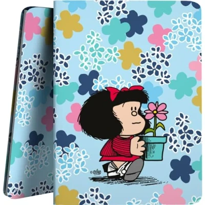 Imagen de Grafoplás Carpeta Fundas Plástico A4 Tapas Flexibles 30 Forros de Polipropileno Colección Diseño Mafalda Lively Poliplás Perfecto para Organizar tu Material Escolar