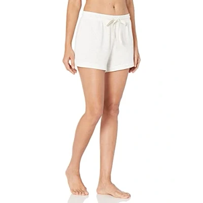 Imagen de Amazon Essentials Pantalón Corto de Pijama Rizo Ligero Mujer, Gris Claro Mezcla, XS
