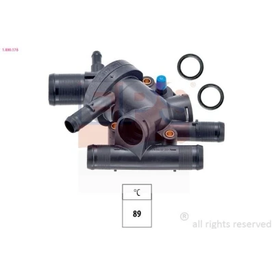 Imagen de EPS 1.880.178 Termostato, refrigerante 89 Made in Italy OE Equivalent con junta RENAULT: CLIO 2, Kangoo I, MEGANE 1 Classic