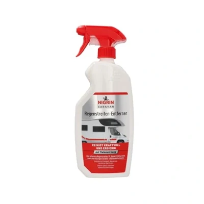Imagen de NIGRIN Caravan Eliminador de tiras lluvia para superficies pintura y plástico suelos, 750 ml