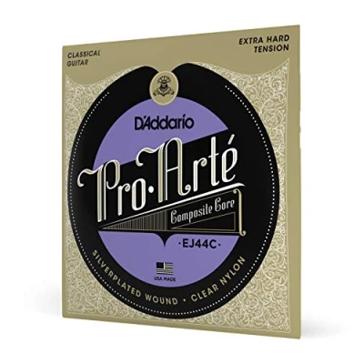 Imagen de D&#039;Addario cuerdas guitarra Española de para EJ44C Juego clásica, 029&#039; 047&#039; (tensión alta) transparente