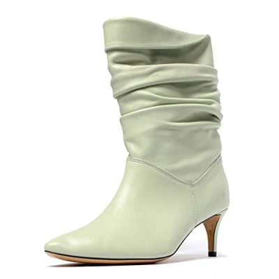 Imagen de L37 HANDMADE SHOES Electricity, Botas de Moda Mujer, Verde, 35 EU