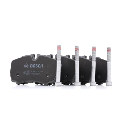 Imagen de BOSCH 0 986 424 750 Juego de pastillas freno Low Metallic Chapa antichirridos, con tornillos accesorios IVECO: DAILY 3 Kasten/Kombi norauto,
