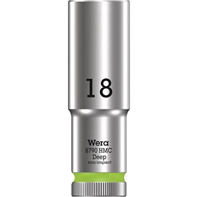 Imagen de WERA 05004558001 8790 HMC Deep 18,0 Llave de vaso larga con arrastre 1/2&quot;