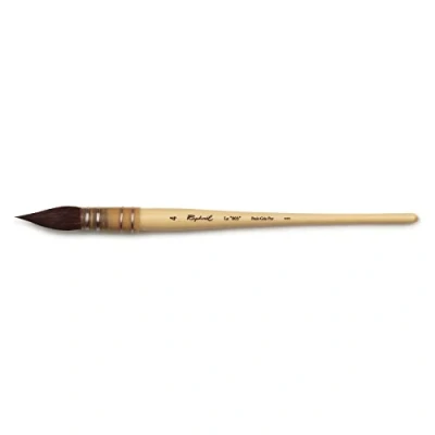 Imagen de Raphael Kazan Squirrel Brush, Watercolor, Series 803, Quill Mop, Size 4