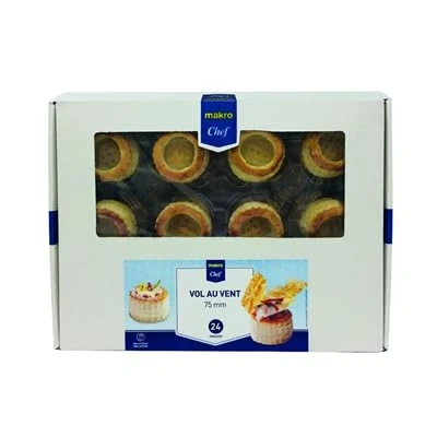 Imagen de Tartaletas y vol au Para Sorprender a Tus Invitados, Aperitivos Dulces Salados. Ideal Fiestas, Cumpleaños, Aniversarios Eventos (Chef vent red, 75mm, 900g, contiene 24 u.)