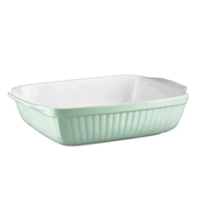 Imagen de MÄSER Serie Kitchen Time Molde Redondo para Tarta, Quiche, Resistente a arañazos y Cortes, Cerámica, Verde